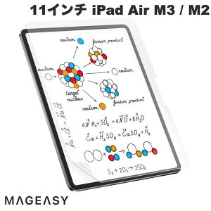 MagEasy 11C` iPad Air M3 (2025) / M2 (2024) EasyPaper Note tیtB u[CgJbg Transparent # ME_PAASPLKEN_TR }OC[W[ (^ubgptیtB)