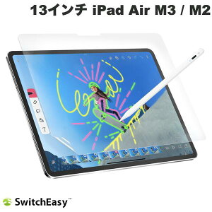 SwitchEasy 13インチ iPad Air M3 (2025) / M2 (2024) Glass Defender ブルーライトカット 液晶保護ガラス Transparent # SE_PA9SPBGGN_TR スイッチイージー (タブレット用液晶保護ガラスフィルム)