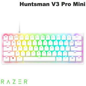 Razer Huntsman V3 Pro Mini pz L AiOIveBJXCb` Q[~OL[{[h White Edition # RZ03-04991700-R3M1 [U[ (L[{[h)