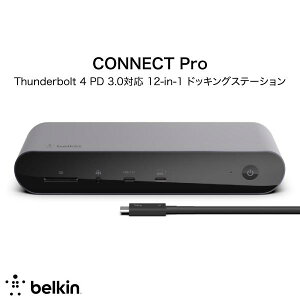 BELKIN CONNECT Pro Thunderbolt 4 12-in-1 hbLOXe[V 90W PD 3.0Ή # INC006qcSGY xL (T_[{g nu)