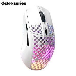 ySteelSeriesQ[~OZ[`10/10܂Łz SteelSeries Aerox 3 Wireless Snow 2022 EDITION 2.4GHz / Bluetooth 5.0 Ή y CXQ[~O}EX # 62608J XeB[V[Y (}EX)