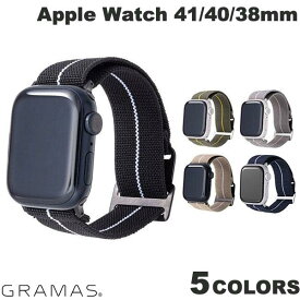 [ネコポス送料無料] GRAMAS Apple Watch 41 / 40 / 38mm MARINE NATIONALE STRAP グラマス (アップルウォッチ ベルト バンド) マリーンナショナル フランス 海軍 ミリタリー カジュアル