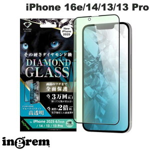 ingrem iPhone 16e / 14 / 13 / 13 Pro _ChKXtB u[CgJbg  w A~mVP[gKX ϏՌ Sʕی dx10H ubN 0.4mm # IN-P50F/DMGB CO (X}z