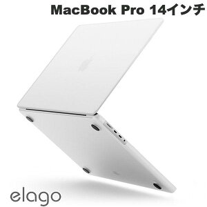 elago MacBook Pro 14C` M4 2024 / M3 2023 / M2 2023 / M1 2021 SLIM HARD CASE Frosted Clear # EL_PC4CSPCSM_FC GS (MacBook Jo[EP[XEveN^[)