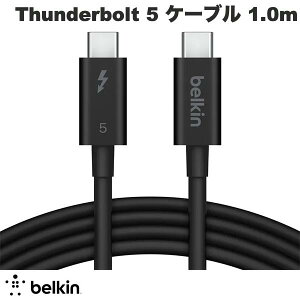 Thunderbolt 5 P[u ő240W PDΉ T_[{g5 BELKIN CONNECT Thunderbolt 5 P[u 1.0m # INZ005QC1MBK xL USB4