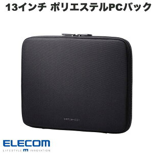 エレコム 13インチ PC用インナーバッグ ZEROSHOCK ポリエステル スリムタイプ 横型 ブラック # ZSB-IBTHP13BK エレコム (ノートPCスリーブケース)