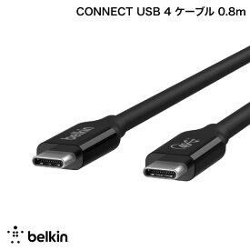 [ネコポス送料無料] BELKIN CONNECT USB 4 ケーブル 0.8m ブラック # INZ001bt0.8MBK ベルキン ( USB-C ケーブル)