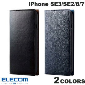 [ネコポス送料無料] エレコム iPhone SE 第3世代 / SE 第2世代 / 8 / 7 レザーケース 手帳型 RICERCA (Coronet) (スマホケース・カバー)