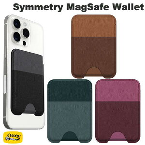 OtterBox Symmetry Cactus Leather MagSafe�Ή� Wallet (�V�����g���[) �I�b�^�[�{�b�N�X (�J�[�h�P�[�X)