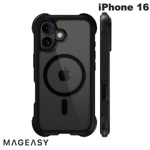 �y�J�����R���g���[���{�^�����ځz MagEasy iPhone 16 Odyssey M C MagSafe�Ή� �J�����R���g���[���J�o�[�t�� �ϏՌ��P�[�X Leather Black # ME_IPNCSPTO1_LB �}�O�C�[�W�[ (�X�}�z�P�[�X�E�J�o�[)