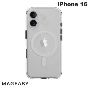 �y�J�����R���g���[���{�^�����ځz MagEasy iPhone 16 Bright M C MagSafe�Ή� �J�����R���g���[���J�o�[�t�� �ϏՌ��P�[�X Transparent # ME_IPNCSPCB1_TR �}�O�C�[�W�[ (�X�}�z�P�[�X�E�J�o�[)