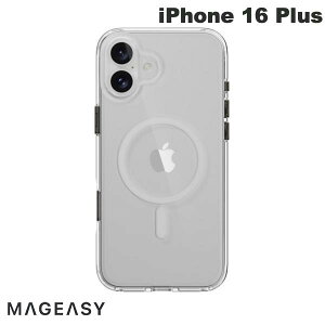 �y�J�����R���g���[���{�^�����ځz MagEasy iPhone 16 Plus Bright M C MagSafe�Ή� �J�����R���g���[���J�o�[�t�� �ϏՌ��P�[�X Transparent # ME_IPBCSPCB1_TR �}�O�C�[�W�[ (�X�}�z�P�[�X�E�J�o�[)