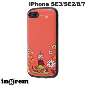 [ネコポス送料無料] ingrem iPhone SE 第3世代 / SE 第2世代 / 8 / 7 ムーミン 耐衝撃ケース MiA リトルミイ&お花 # IN-AP34AC4/MT24 イングレム (スマホケース・カバー)