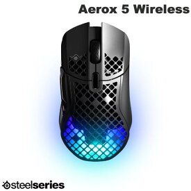 SteelSeries Aerox 5 Wireless 有線 / 2.4GHz / Bluetooth 5.0 両対応 超軽量 ワイヤレス 9ボタン ゲーミングマウス # 62406J スティールシリーズ (マウス)