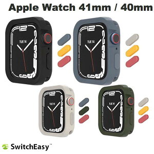 SwitchEasy Apple Watch 41mm Series 9 / 8 / 7 / 40mm SE 3 / 2 / 1 / Series 6 / 5 / 4 Colors XCb`C[W[ (AbvEHb`P[X Jo[)