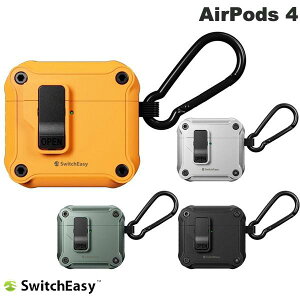 SwitchEasy AirPods 4 Rugged Shield �J���r�i�t�� �ϏՌ��P�[�X �X�C�b�`�C�[�W�[ (Apple �C���z���P�[�X)