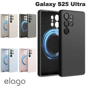 elago Galaxy S25 Ultra MAGNETIC SILICONE CASE �}�O�l�b�g���ڃV���R���P�[�X �G���S (�A���h���C�h�X�}�z�P�[�X�E�J�o�[) �M�����N�V�[