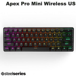 SteelSeries Apex Pro Mini Wireless US pz 61L[ L / 2.4GHz / Bluetooth 5.0 CX eL[XJjJQ[~OL[{[h OmniPointXCb` # 64842J XeB[V[Y (BluetoothL[{[h