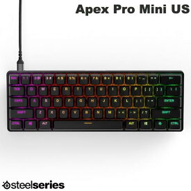 SteelSeries Apex Pro Mini US 英語配列 61キー 有線 テンキーレスメカニカルゲーミングキーボード OmniPointスイッチ # 64820J スティールシリーズ (キーボード)