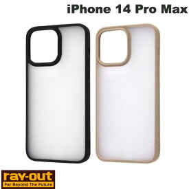 [ネコポス送料無料] Ray Out iPhone 14 Pro Max マットハイブリッドケース SHEER レイアウト (スマホケース・カバー)