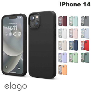 elago iPhone 14 SILICONE CASE �G���S (�X�}�z�P�[�X�E�J�o�[)