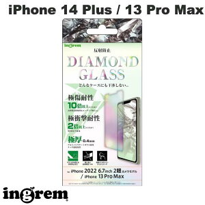 ingrem iPhone 14 Plus / 13 Pro Max _ChKXtB 10H A~mVP[g ˖h~ 0.4mm # IN-P38FA/DHG CO (X}zptیKXtB)