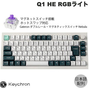 Keychron Q1 HE }OlbgXCb` QMK VFzCg Mac{z L / Bluetooth 5.1 / 2.4GHz CX Ή eL[X zbgXbv Gateron _u[E}OleBbNXCb` 