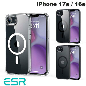 iPhone17e �P�[�X �N���A�P�[�X ���� MagSafe �}�O�l�b�g �ϏՌ� ESR iPhone 17e / 16e HaloLock Classic Hybrid Case (�X�}�z�P�[�X�E�J�o�[)