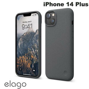 elago iPhone 14 Plus PEBBLE CASE Dark Grey # EL_INBCSTPPC_DG GS (X}zP[XEJo[)