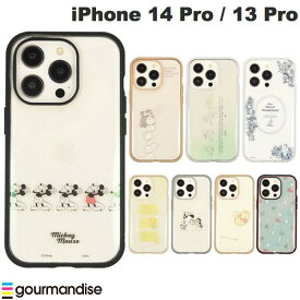 [ネコポス送料無料] gourmandise iPhone 14 Pro / 13 Pro 耐衝撃ケース IIIIfi+ (イーフィット) CLEAR ディズニー グルマンディーズ (スマホケース・カバー)
