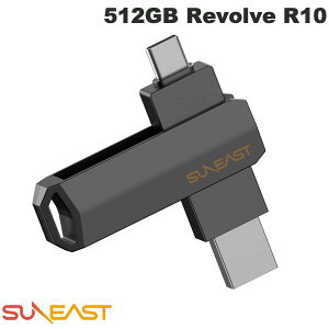 SUNEAST 512GB Revolve R10 Ot|[^u XeBbN^SSD ubN # SE-PS0512G2LO1BF TC[Xg (tbV[) USB-C USB-A TypeC TypeA