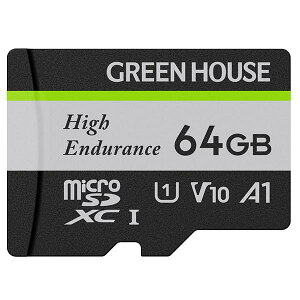 GreenHouse 64GB hCuR[_[EANVJp microSDXC # GH-SDM-WA64G O[nEX ([J[h)