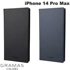 [ネコポス送料無料] GRAMAS COLORS iPhone 14 Pro Max G-FOLIO サフィアーノPUレザー フォリオケース グラマス カラーズ (スマホケース・カバー)