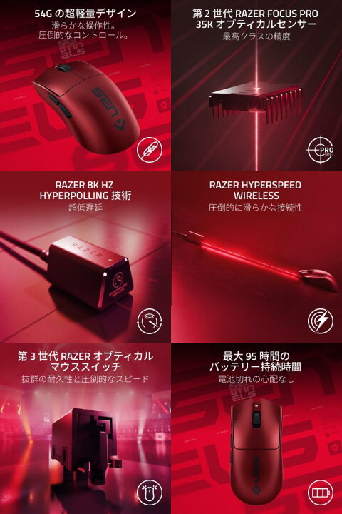 楽天市場】Razer Viper V3 Pro Sentinels Edition 左右対称型 Razer 