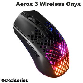 【スーパーSALE★500円OFFクーポン配布中】 SteelSeries Aerox 3 Wireless Onyx 2022 Edition 有線 / 2.4GHz / Bluetooth 5.0 両対応 超軽量 ワイヤレス 6ボタン ゲーミングマウス # 62612J スティールシリーズ (マウス)