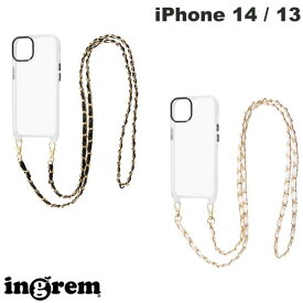 ingrem iPhone 14 / 13 ハイブリッドケース ショルダーストラップ付 イングレム (スマホケース・カバー) ショルダーストラップ チェーン