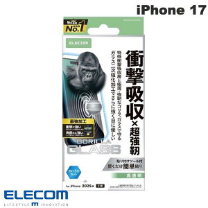 �G���R�� iPhone 17 �K���X�t�B���� SHOCKPROOF �S���� ������ �u���[���C�g�J�b�g # PM-A25AFLGZOHBL �G���R�� (�X�}�z�p�t���ی�K���X�t�B����) 2025