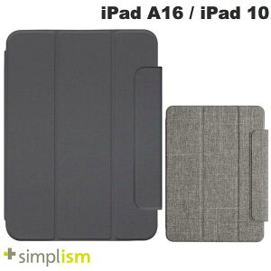 Simplism iPad A16 (11) / 10.9C` iPad 10 Smart Folio }OlbgEX}[gtHI VvY (^ubgJo[EP[X)