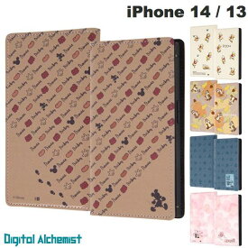 Digital Alchemist iPhone 14 / 13 ディズニーキャラクター 耐衝撃 手帳型レザーケース Squl デジタルアルキミスト (スマホケース・カバー)