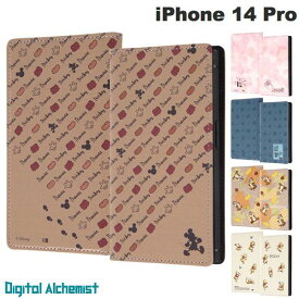 Digital Alchemist iPhone 14 Pro ディズニーキャラクター 耐衝撃 手帳型レザーケース Squl デジタルアルキミスト (スマホケース・カバー)