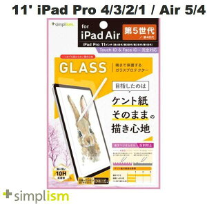 Simplism 11C` iPad Pro M2 4/ M1 3 / 2 / 1 / iPad Air 5 / 4 Pg̗lȕ`Sn ʕی십KX ˖h~ # TR-IPD2211-GL-PLBAG VvY 2022