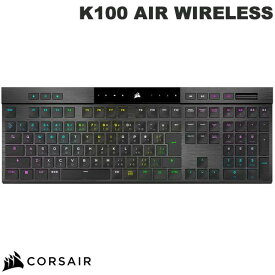 Corsair K100 AIR WIRELESS 日本語配列 Bluetooth / 2.4GHz ワイヤレス / 有線 両対応 テンキー付き カナ有り CHERRY MX メカニカル ゲーミングキーボード # CH-913A01U-JP コルセア (キーボード)