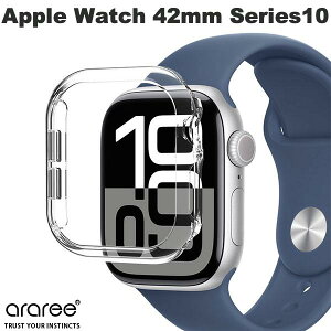 araree Apple Watch 42mm Series 11 / 10 Nu:kin ハードケース クリア # AR27455AW アラリー (アップルウォッチケース カバー)