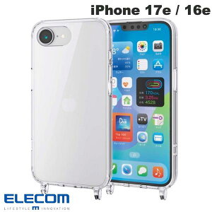 �G���R�� iPhone 17e / 16e �n�C�u���b�h�P�[�X �X�g���b�v�z�[���t�� �N���A # PM-A25SHVCKSHCR �G���R�� (�X�}�z�P�[�X�E�J�o�[)
