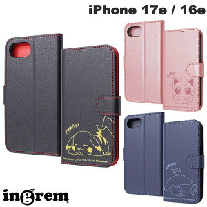 iPhone17e �P�[�X �蒠�^ �|�P���� �s�J�`���E �J�r�S�� ingrem iPhone 17e / 16e �|�P�b�g�����X�^�[ �Ռ��z�� �}�O�l�b�g�x���g �V���v�� �蒠�^���U�[�P�[�X �C���O���� (�X�}�z�P�[�X�E�J�o�[) poke