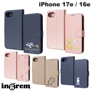 iPhone17e �P�[�X �蒠 �蒠�^ �g���ƃW�F���[ �~�b�t�B�[ �_���� ingrem iPhone 17e / 16e �Ռ��z�� �}�O�l�b�g�x���g �V���v�� �蒠�^���U�[�P�[�X �C���O���� (�X�}�z�P�[�X�E�J�o�[) �g�D�C�[�e�B