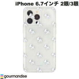 [ネコポス送料無料] gourmandise iPhone 14 Plus / 14 Pro Max / 13 Pro Max / 12 Pro Max 耐衝撃ケース SHOWCASE+ ピーナッツ スヌーピー # SNG-710A グルマンディーズ (スマホケース・カバー)