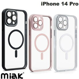 [ネコポス送料無料] miak iPhone 14 Pro レンズガード一体型 MagSafe対応 クリアケース ミアック (スマホケース・カバー)