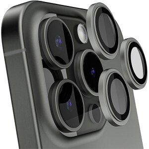 GHOSTEK iPhone 16 Pro / 16 Pro Max Camera Lens Protector Titanium # GHOGSP2862 S[XebN (JYveN^[) ˖h~ wh~