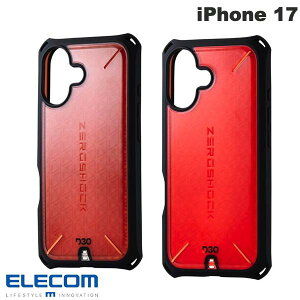 iPhone17 �P�[�X �ϏՌ� �[���V���b�N ���ϏՌ� �ی�t�B�����t�� �G���R�� iPhone 17 ZEROSHOCK D3O (�X�}�z�P�[�X�E�J�o�[) 2025